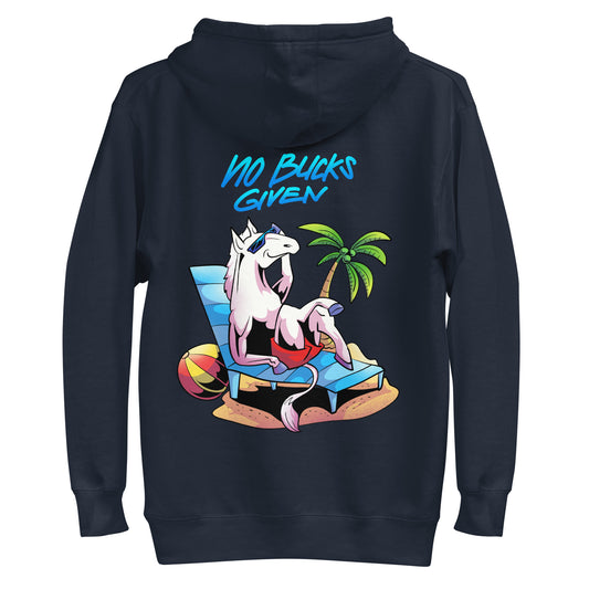 No Bucks Given Hoodie (navy blue)